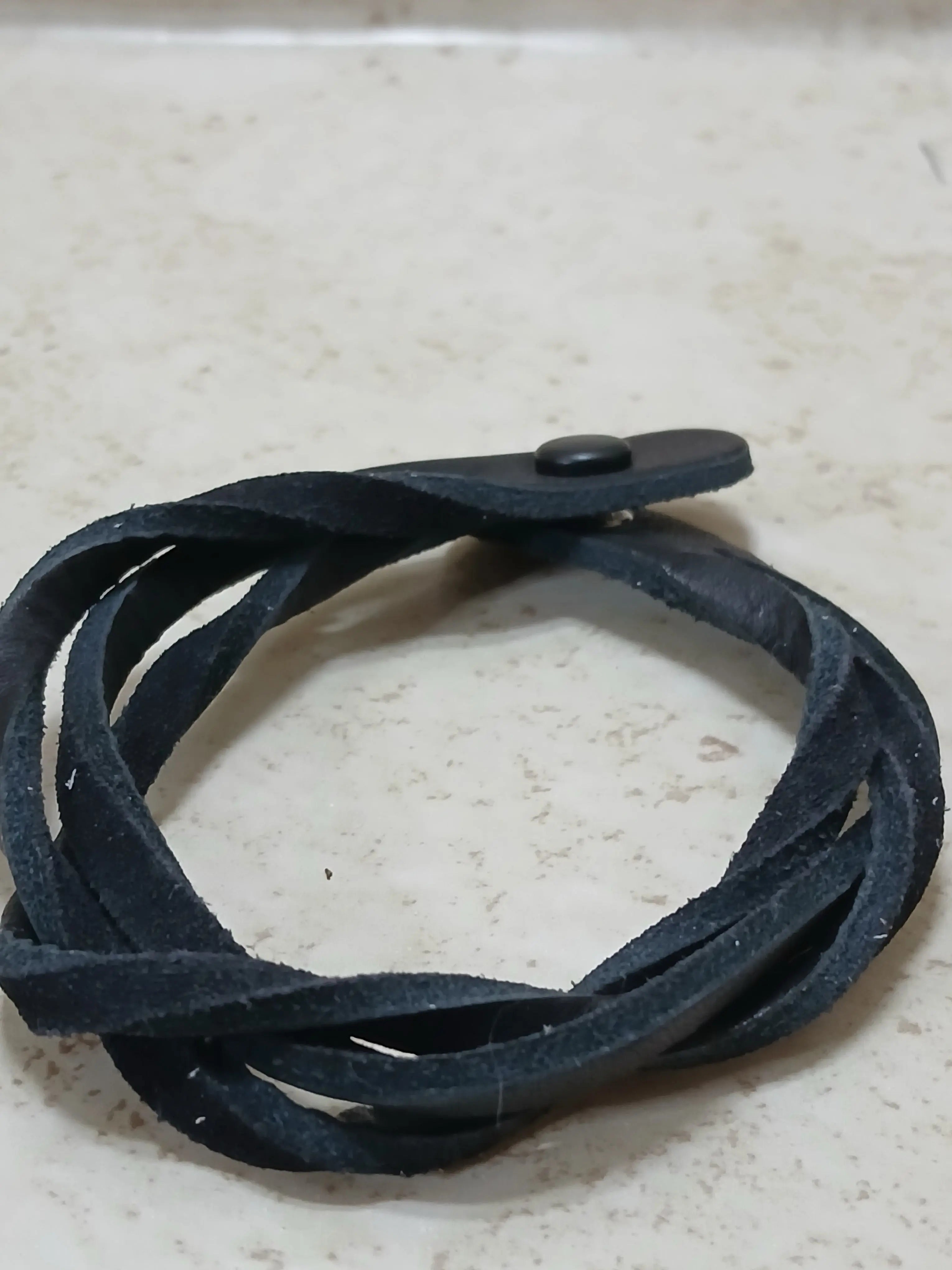 Leather braided mystery bracelets in 5 colors - Crazy Cat Lady Crafts