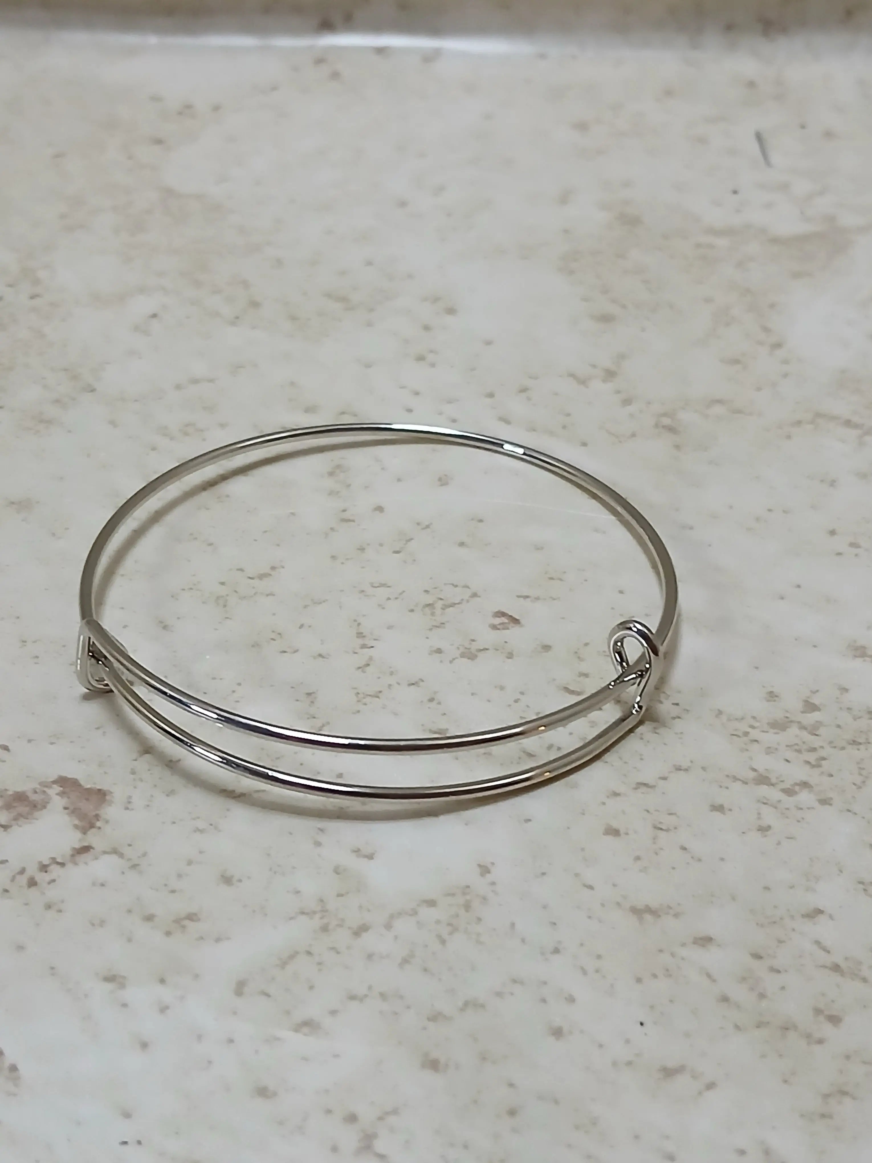 Adjustable bangle bracelets in 3 colors no charms - Crazy Cat Lady Crafts