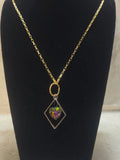 Floating heart pendant necklace - Crazy Cat Lady Crafts
