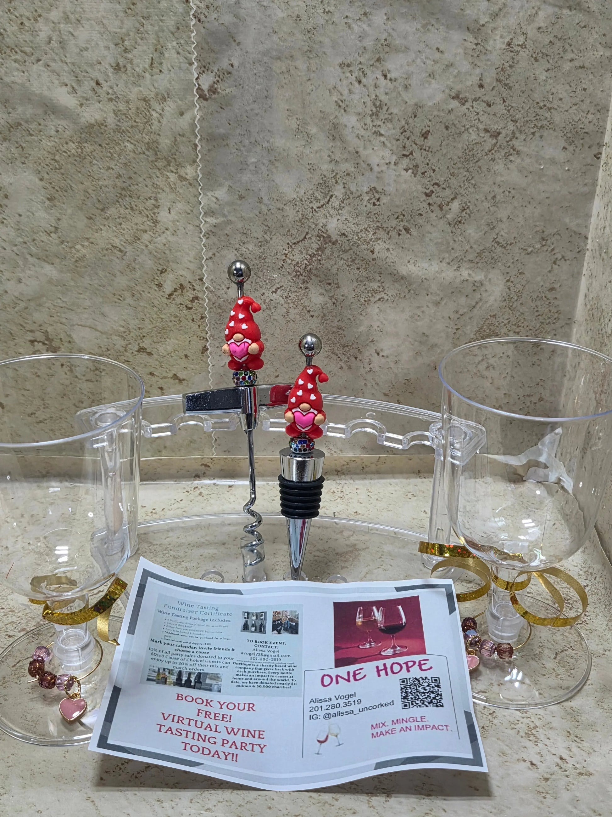 Wine party for 2 gift pack - Crazy Cat Lady Crafts