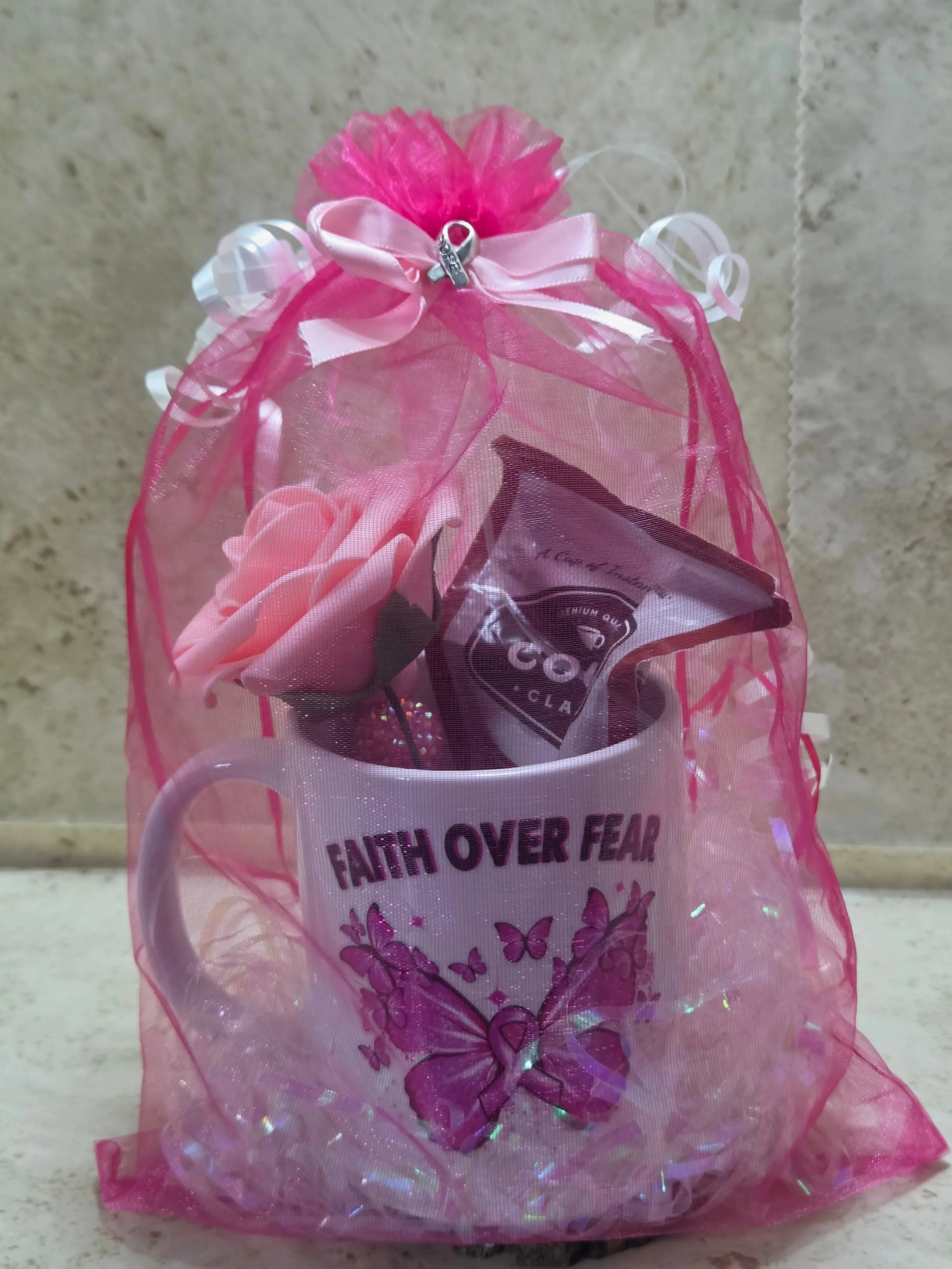 Pink breast cancer gift pack - Crazy Cat Lady Crafts