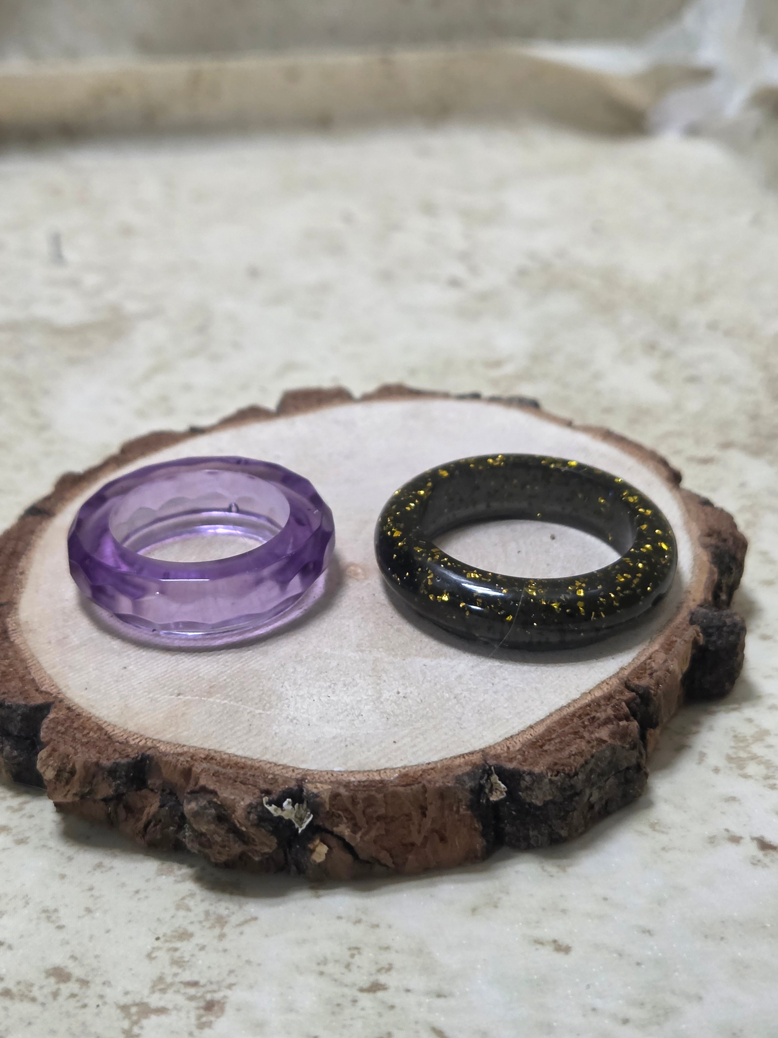 Custom resin band rings sizes 3 to 10