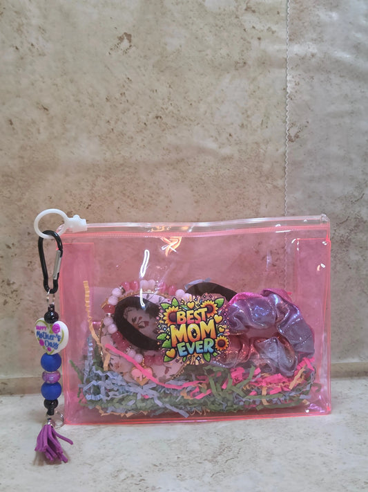 Best mom ever pink goody bag - Crazy Cat Lady Crafts