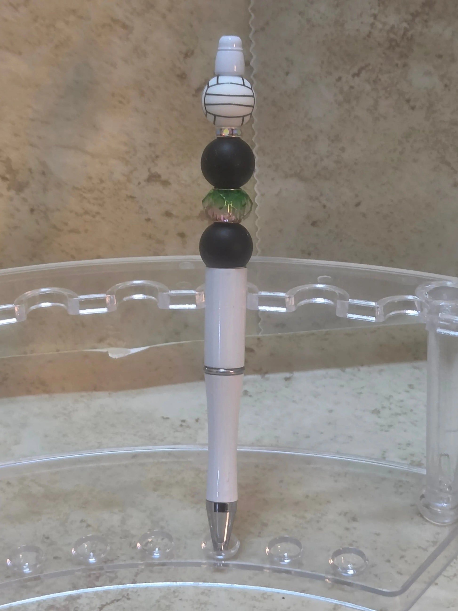 black and white volleyball pen - Crazy Cat Lady Crafts