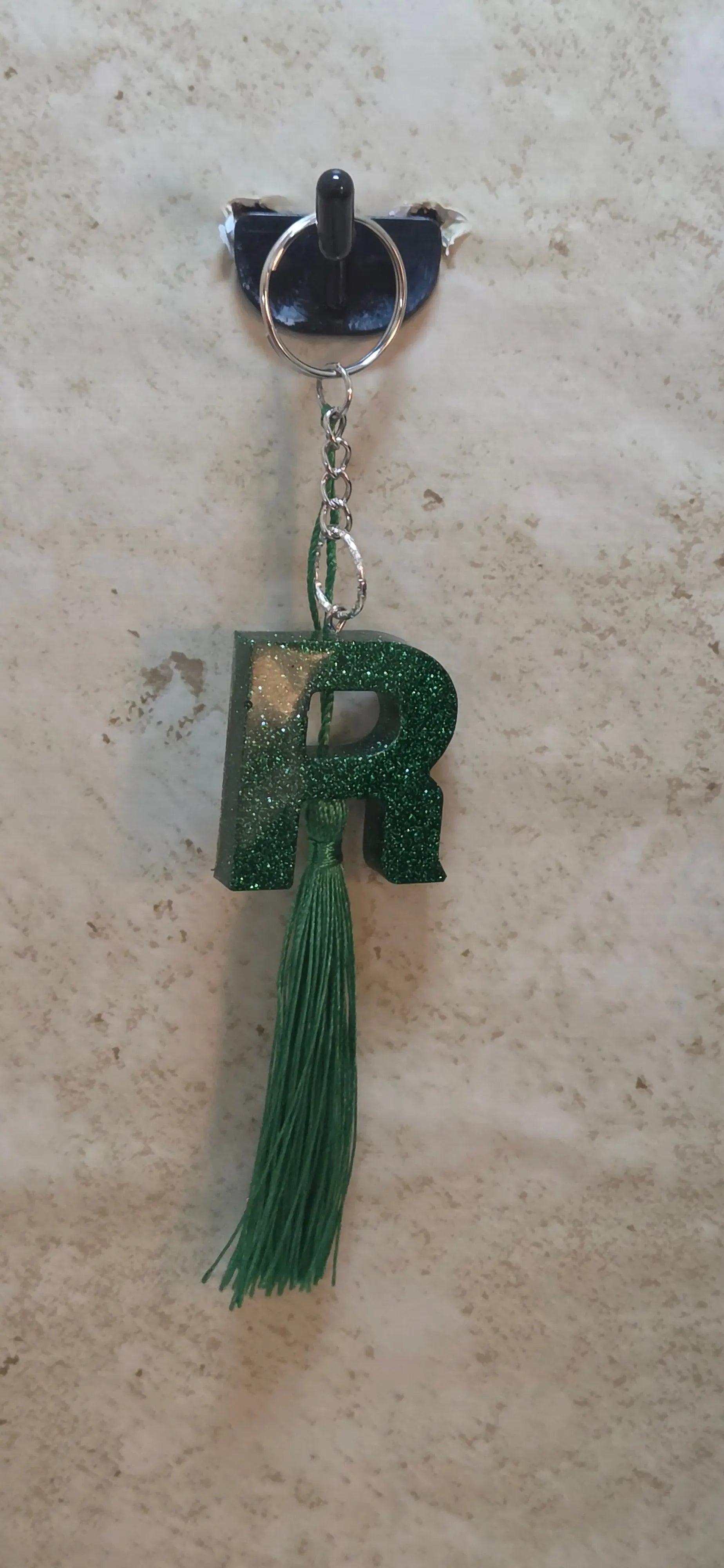 Custom letter key chain - Crazy Cat Lady Crafts