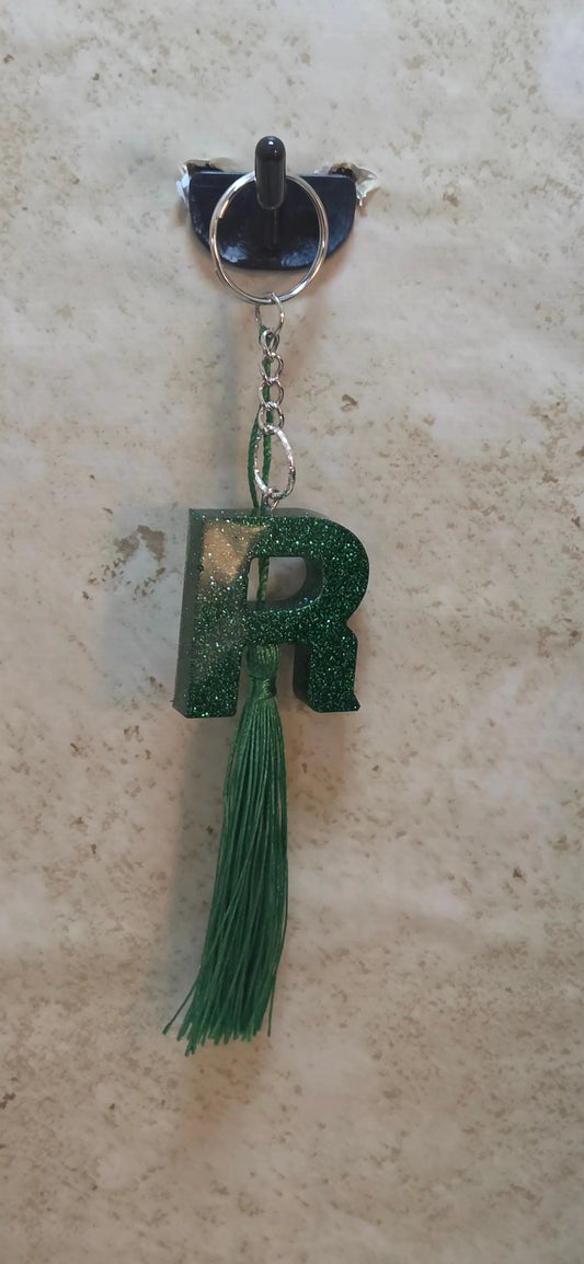 Custom letter key chain - Crazy Cat Lady Crafts