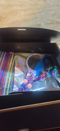 Cat beaded mirror and comb set with accessories