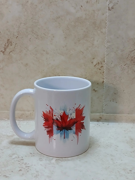 Canadian Flag Coffee Mug - Crazy Cat Lady Crafts