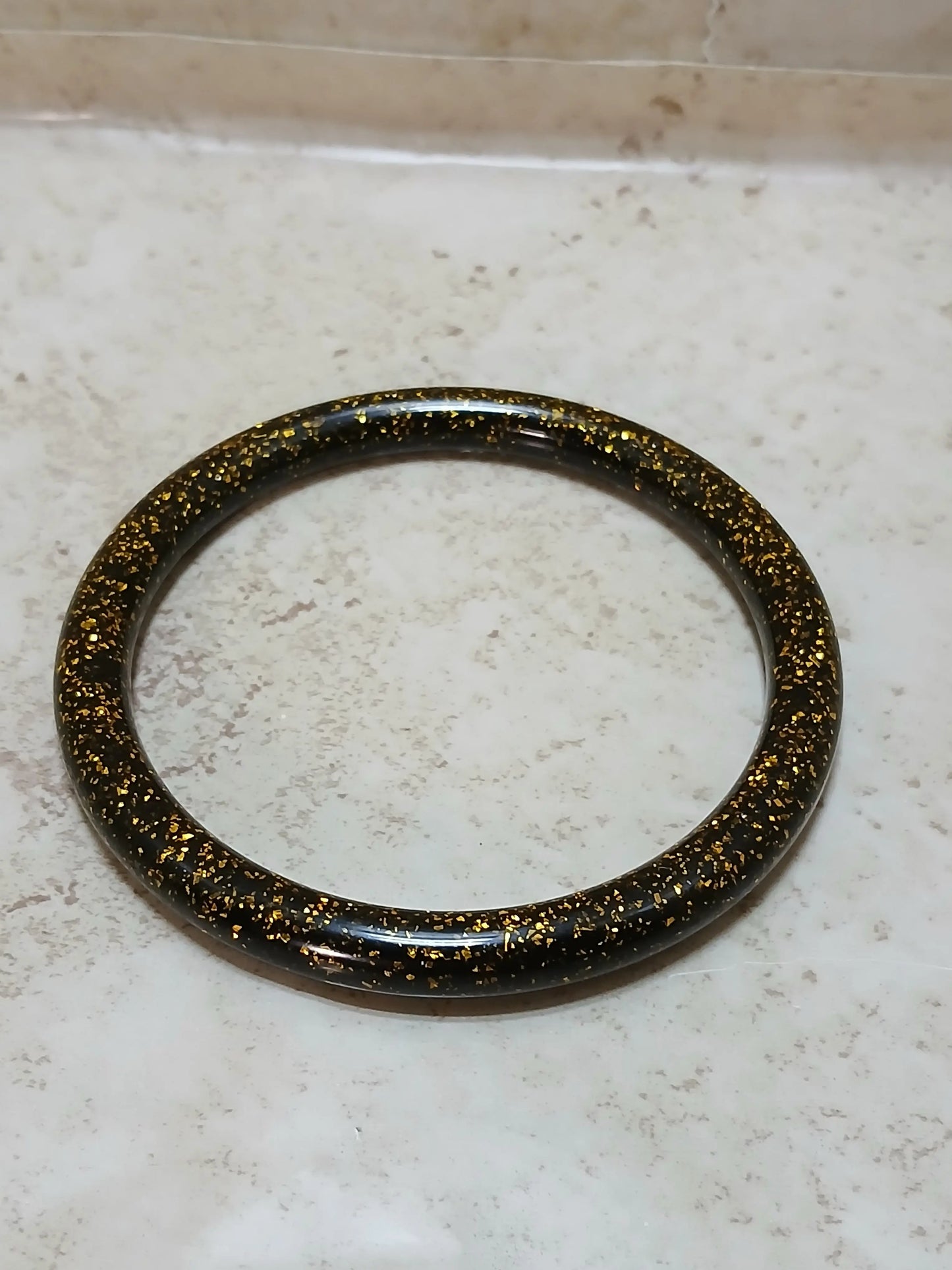 Custom resin bangle bracelet - Crazy Cat Lady Crafts